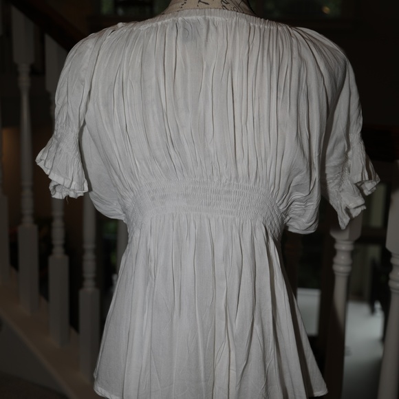 Pink Cattelac Blouse, Size S, White - Picture 3 of 7